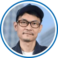 40代男性利用者の顔写真。