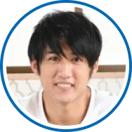 30代男性利用者の顔写真。